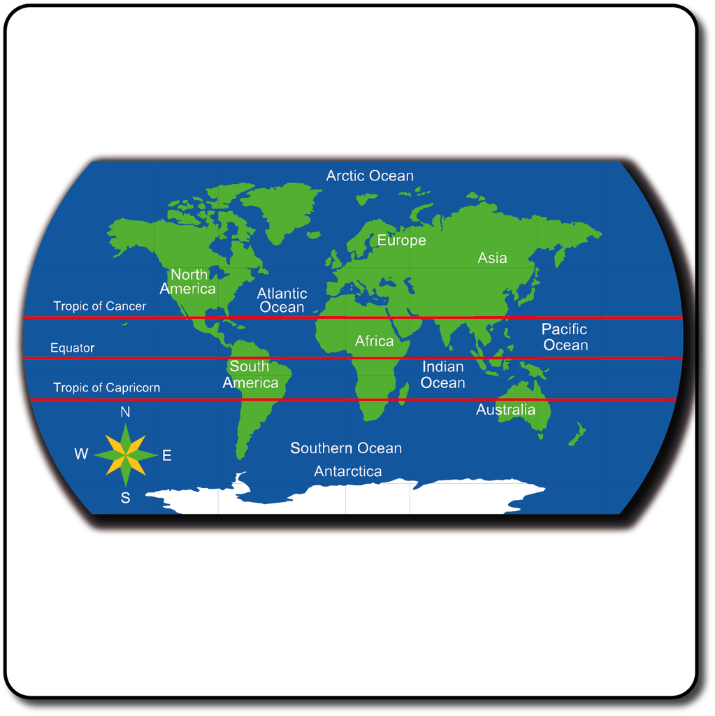 Top 102+ Pictures Map Of The World With Equator And Prime Meridian Updated